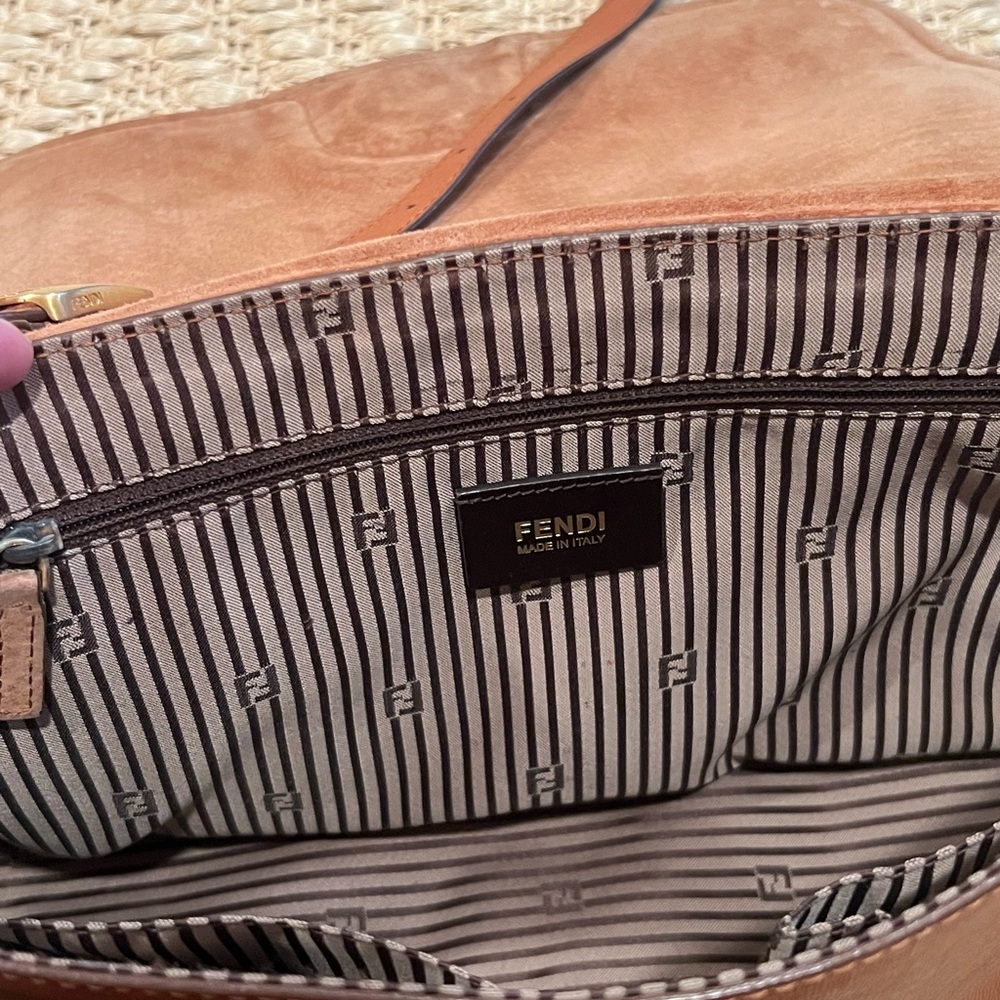 Fendi Cognac Leather Chameleon Satchel Bag - Picture 5 of 16
